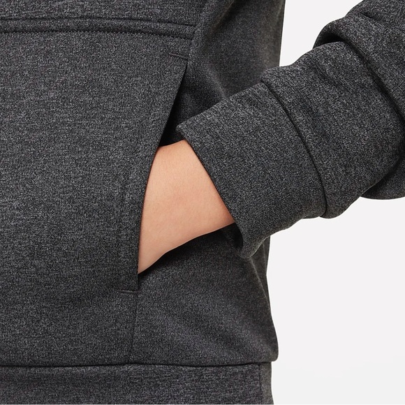 Nike Multi+ Big Kids' Therma-FIT Pullover Hoodie. Black/Anthracite/White. Size S - Picture 7 of 7